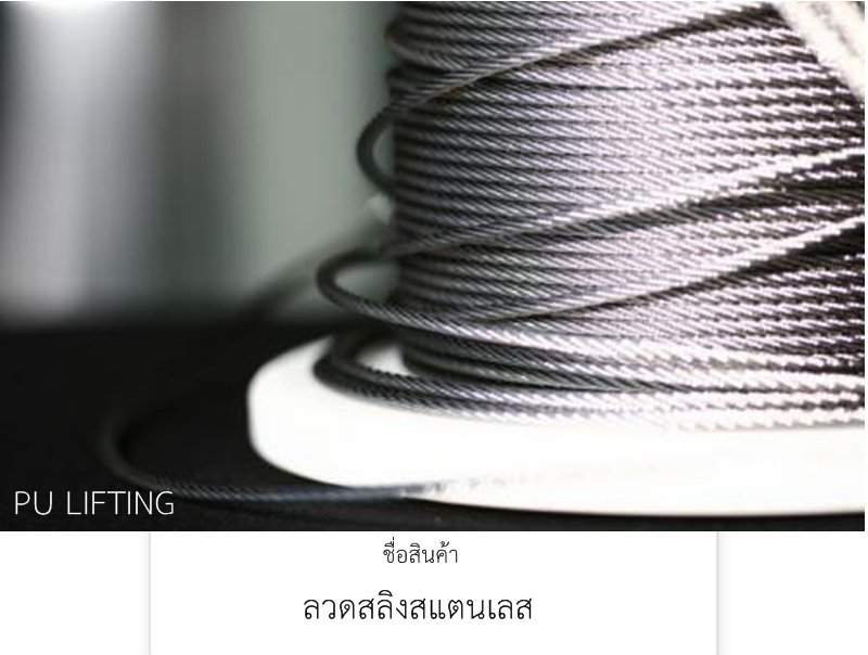 ลวดสลิงสแตนเลส
